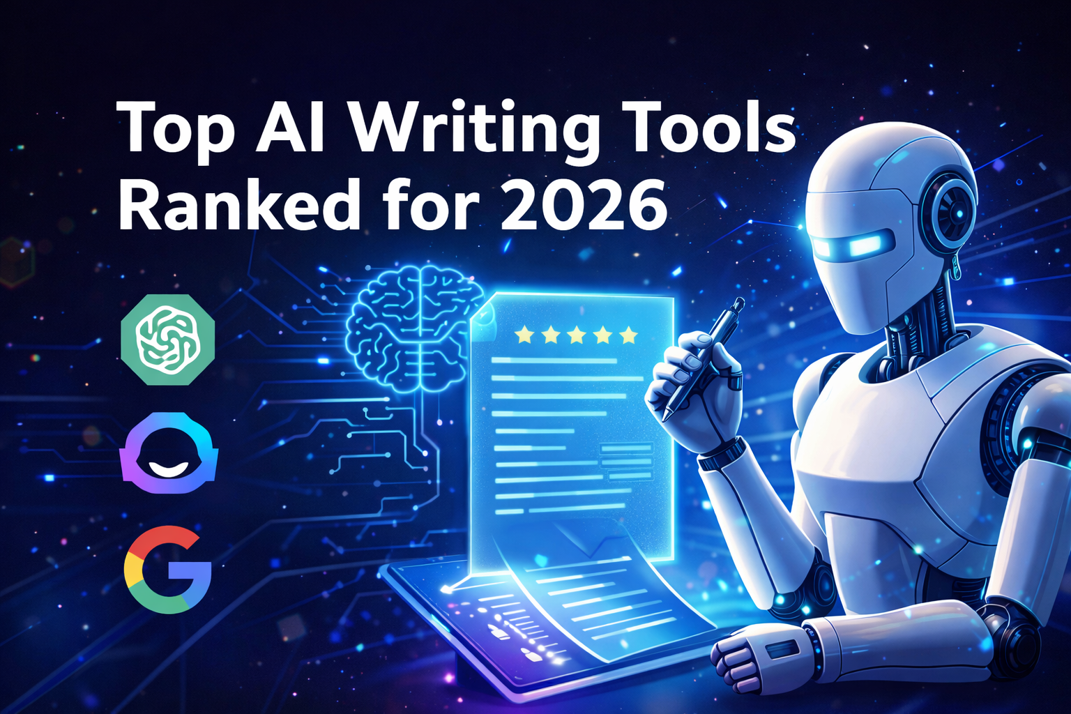 Best AI Writing Tools in 2026 ranking by RankVipAI
