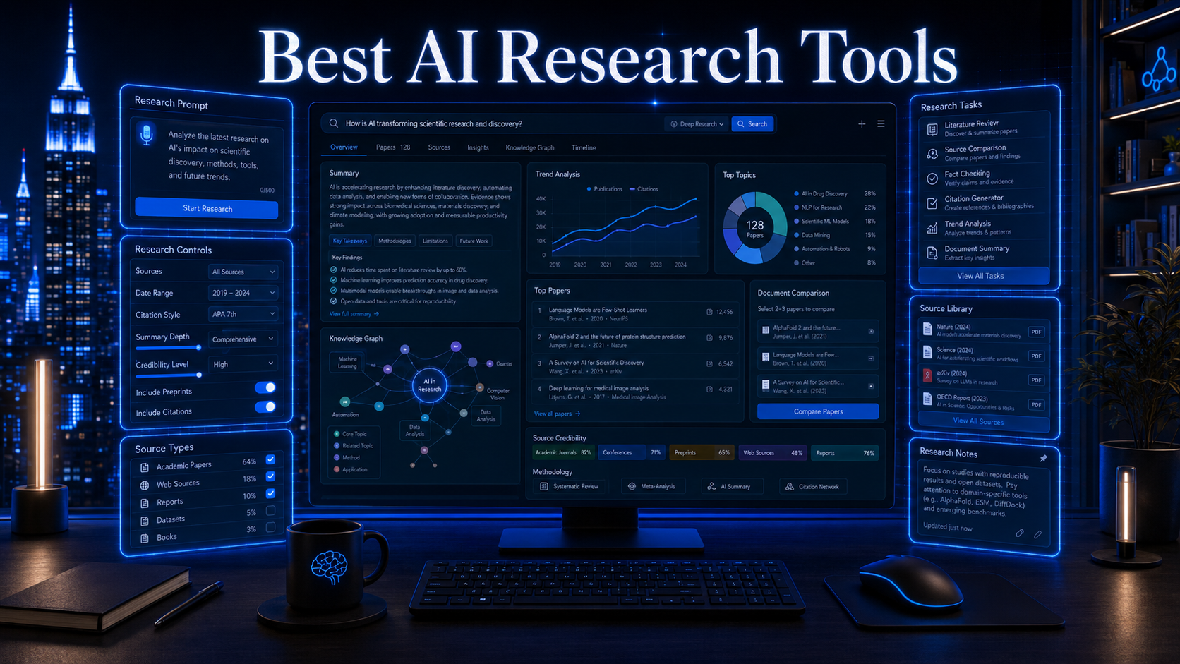 Best AI Research Tools in 2026 ranking by RankVipAI