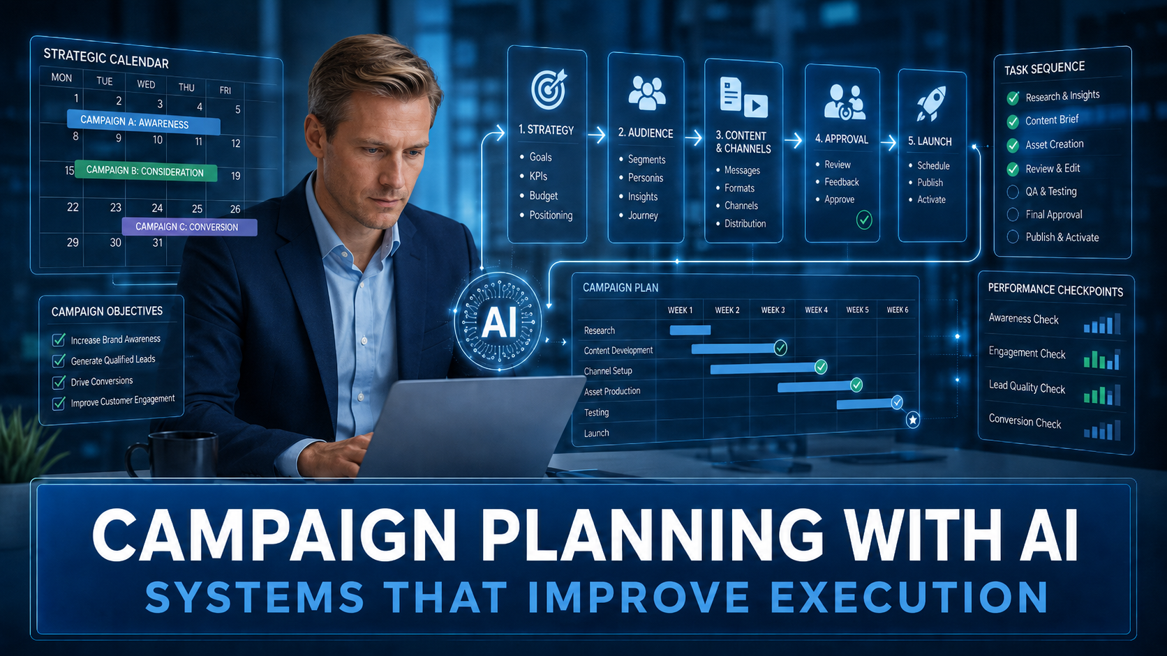 Campaign Planning With AI Systems That Improve Execution