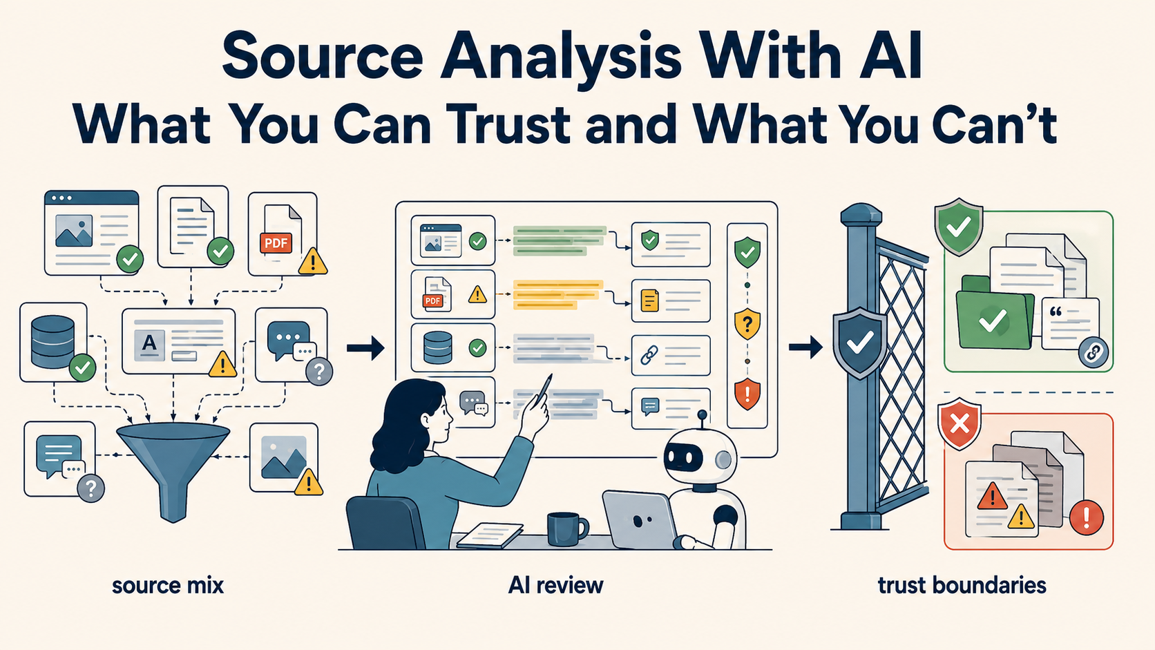 Source Analysis With AI: What You Can Trust and What You Can’t