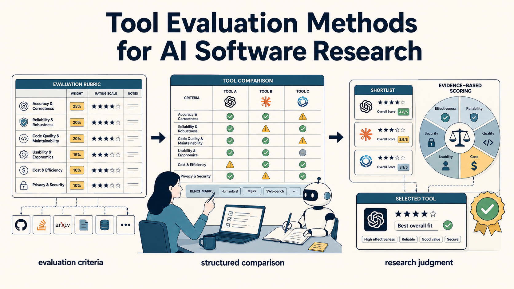 Tool Evaluation Methods for AI Software Research