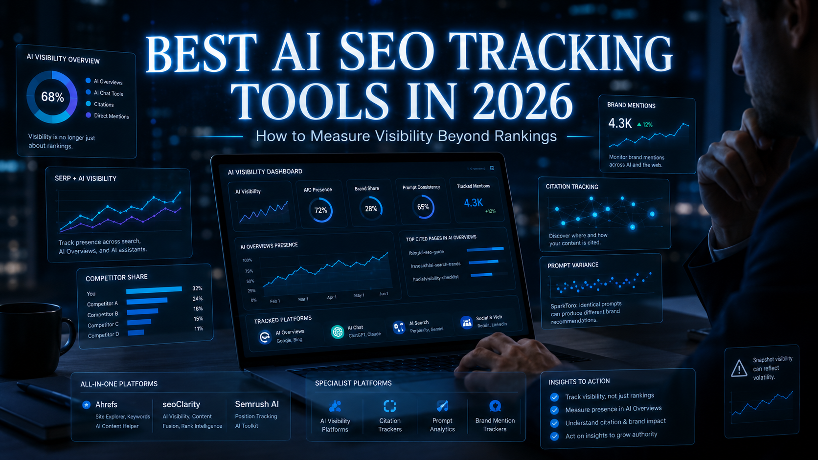 Best AI SEO tracking tools in 2026 for measuring visibility beyond rankings